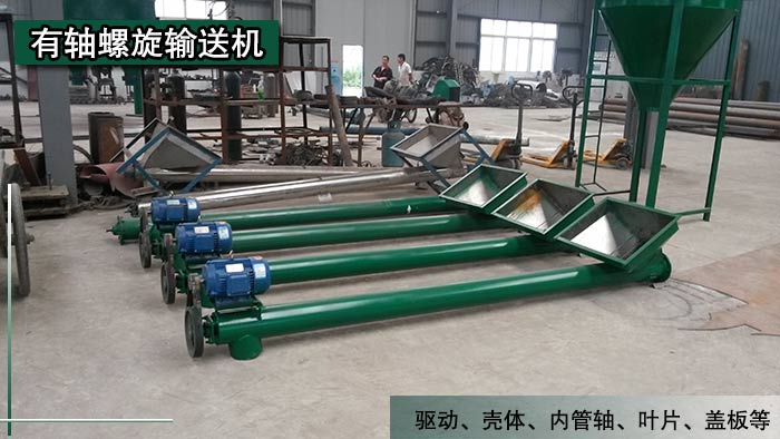 有軸螺旋輸送機結構